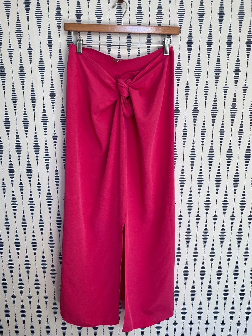 Peter Cohen New York Fuchsia Pink Tie-Waist Maxi skirt top set formal wow - Picture 4 of 10
